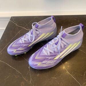 Adidas F50 Sparkfusion Soccer Cleats ⚡ Purple/Neon | Youth Size 4.5 | NEW
